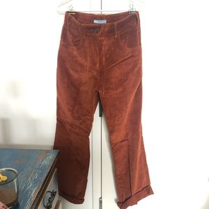 Prada burnt orange corduroy pants!